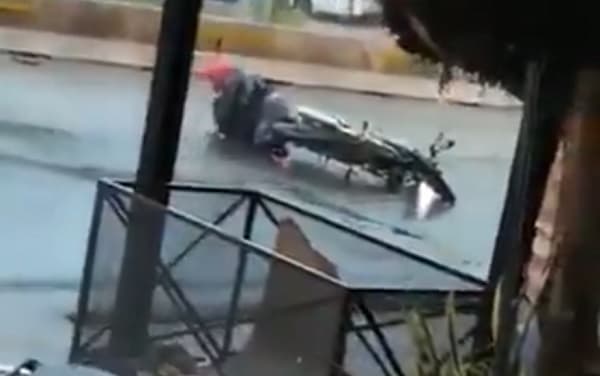 Bache peligroso: Tres accidentes en plena tormenta