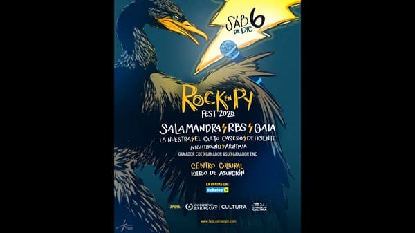 Rock en PY Fest 2025 llega al Puerto de Asunción el 6 de diciembre