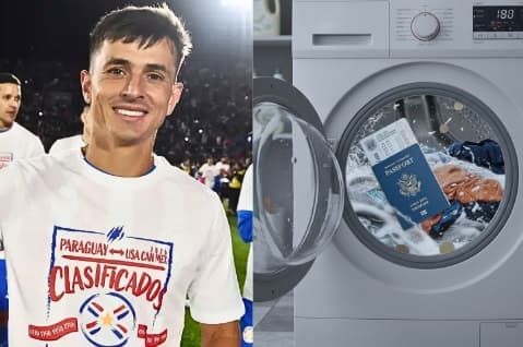 Un lavarropas dejó sin visa a Cubas y lo excluyó del amistoso de la Selección Paraguaya ante México
