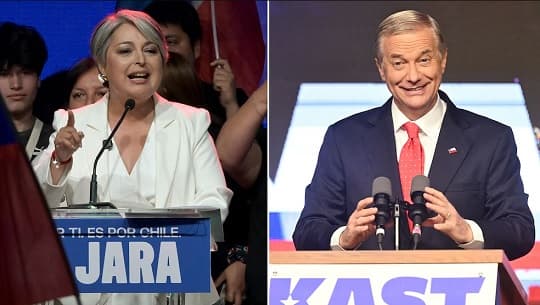 Jara y Kast definirán la presidencia de Chile en balotaje