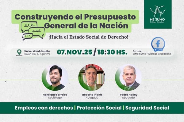 Debate ciudadano sobre el Presupuesto General en Asunción