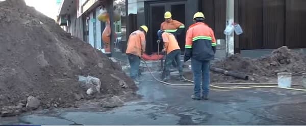Calles cerradas por obras eléctricas en el microcentro