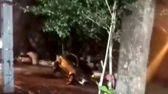 Obra sin señalización causó accidente en San Pablo