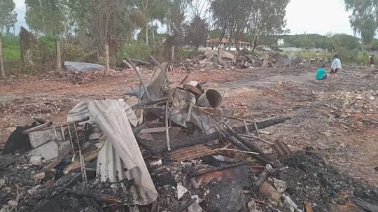 Incendio en Sajonia deja a 40 familias sin hogar y piden ayuda urgente