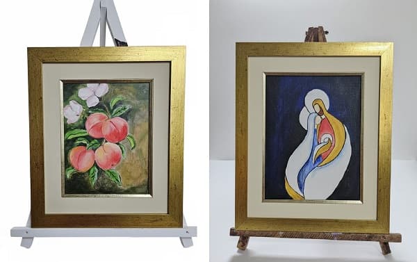 Adultos mayores exhiben trabajos en feria de arte terapia