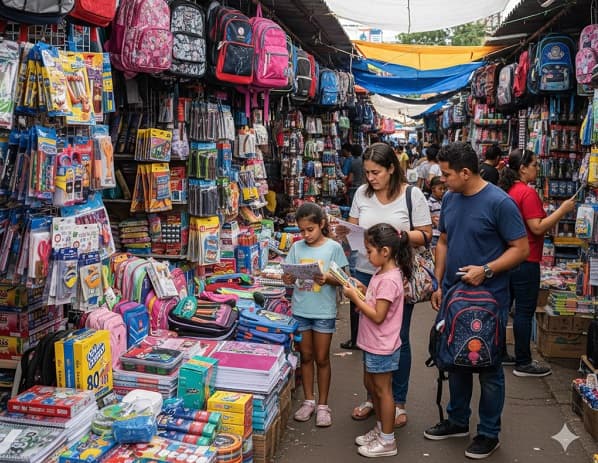 Comienza la venta de útiles escolares en el Mercado 4