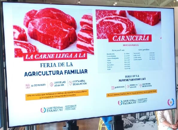 Carne vacuna llega a feria con precios accesibles